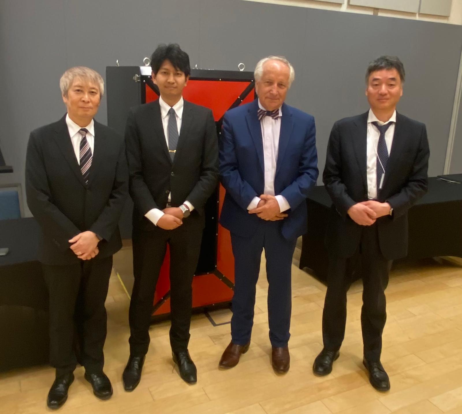 Dr. Latifi with Yuki Karakawa, Teuro Kawasugi and Takuma Kawasugi